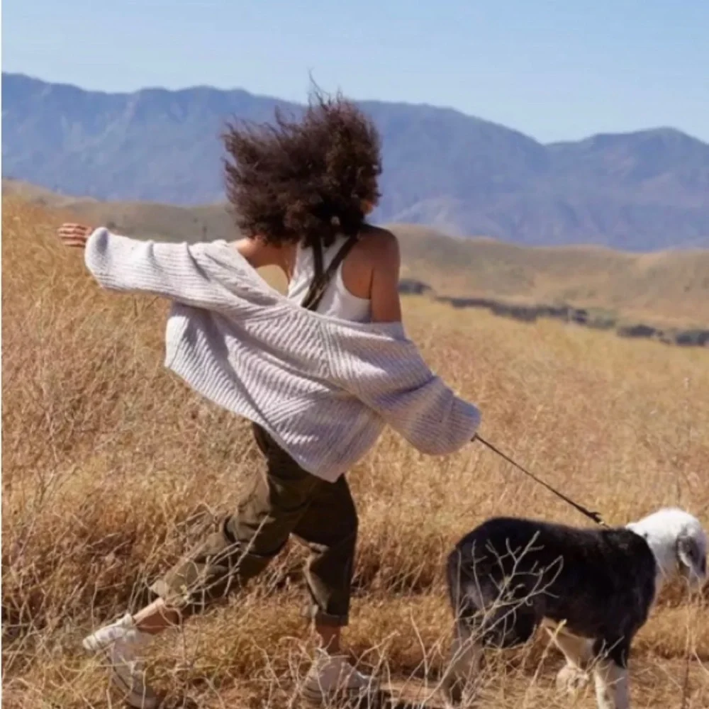 Aerie Space Dye Chunky Knit Crop Sweater M - Picture 3 of 8